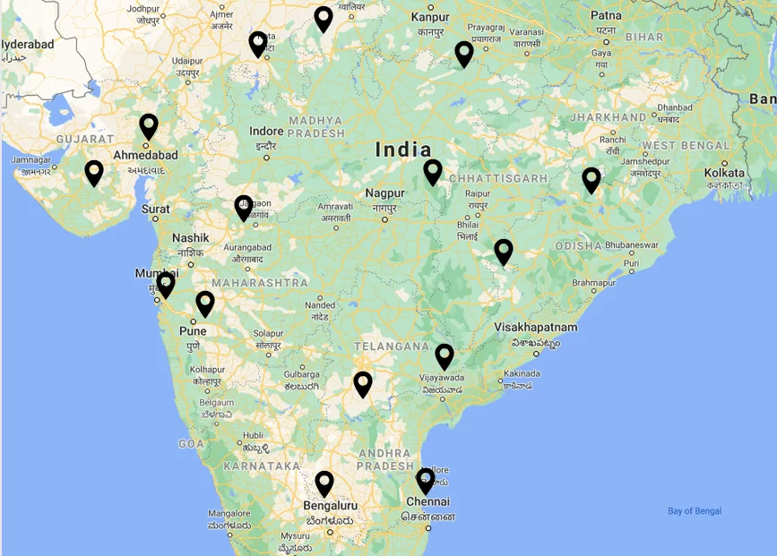 Deccan Express - Areas of Services