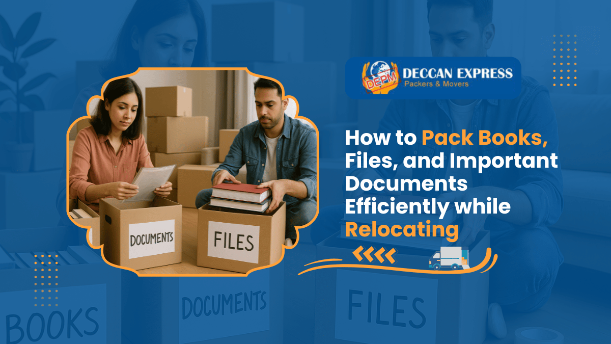 How to Pack Books, Files, and Important Documents Efficiently while Relocating