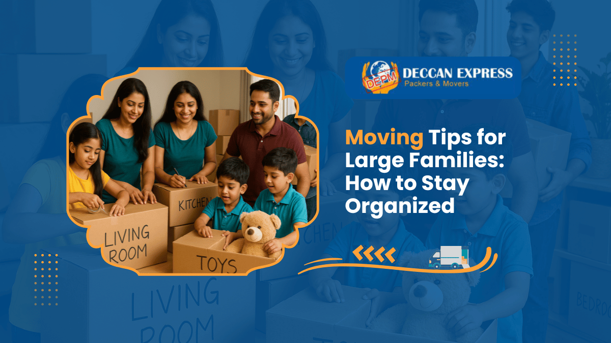 Moving Tips for Large Families: How to Stay Organized